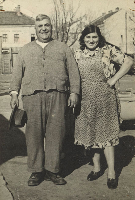 Florian »Seske« und Maria »Mitzi« Nitsch in der Franklinstraße 40, um 1952